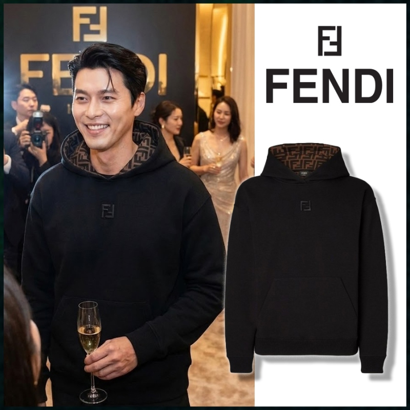 펜디 자카드 FF로고 후드티 - 고급버전