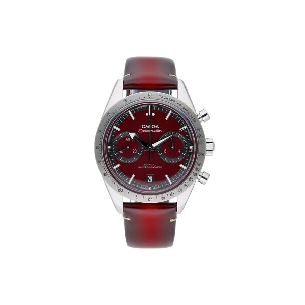 오메가 스피드마스터 '57 40.5 mm, 스틸 및 레더 스트랩 (국내공장 AS가능)-레플리카 사이트 쇼핑몰