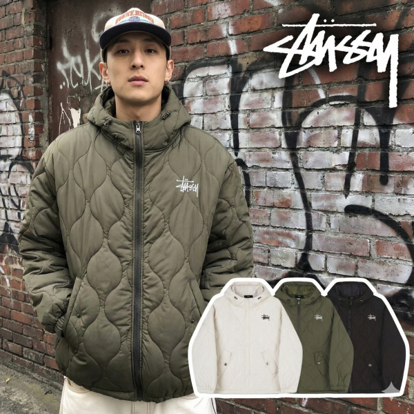 스투시 퀄팅 항아리 후드 패딩 (3color) -20535-레플리카 사이트 쇼핑몰