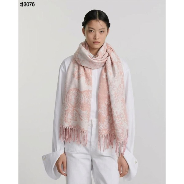 크리스찬 디올 Toile De Jouy Sauvage 울 자카드 태슬 숄 머플러 - 2 Color-레플리카 사이트 쇼핑몰