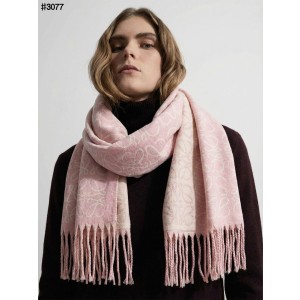 로에베 아나그램 클래식 울 자카드 태슬 숄 머플러 - 2 Color