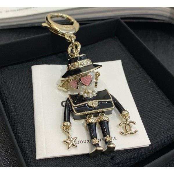 샤넬 코코 마드모아젤 에나멜 키링 -블랙--레플리카 사이트 쇼핑몰