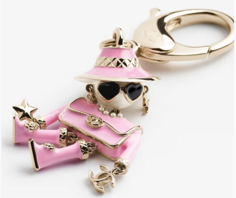 샤넬 백참 열쇠고리 로봇 키링 메탈 레진 글래스 펄 키링 & 플라워 키링