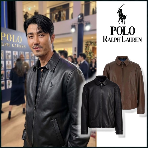 폴로 자수로고 레더 자켓 - 2 Color-레플리카 사이트 쇼핑몰