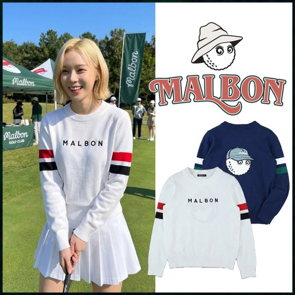 말본 여성 베이직 버킷 데니 라운드 스웨터 니트 - 2 Color-레플리카 사이트 쇼핑몰