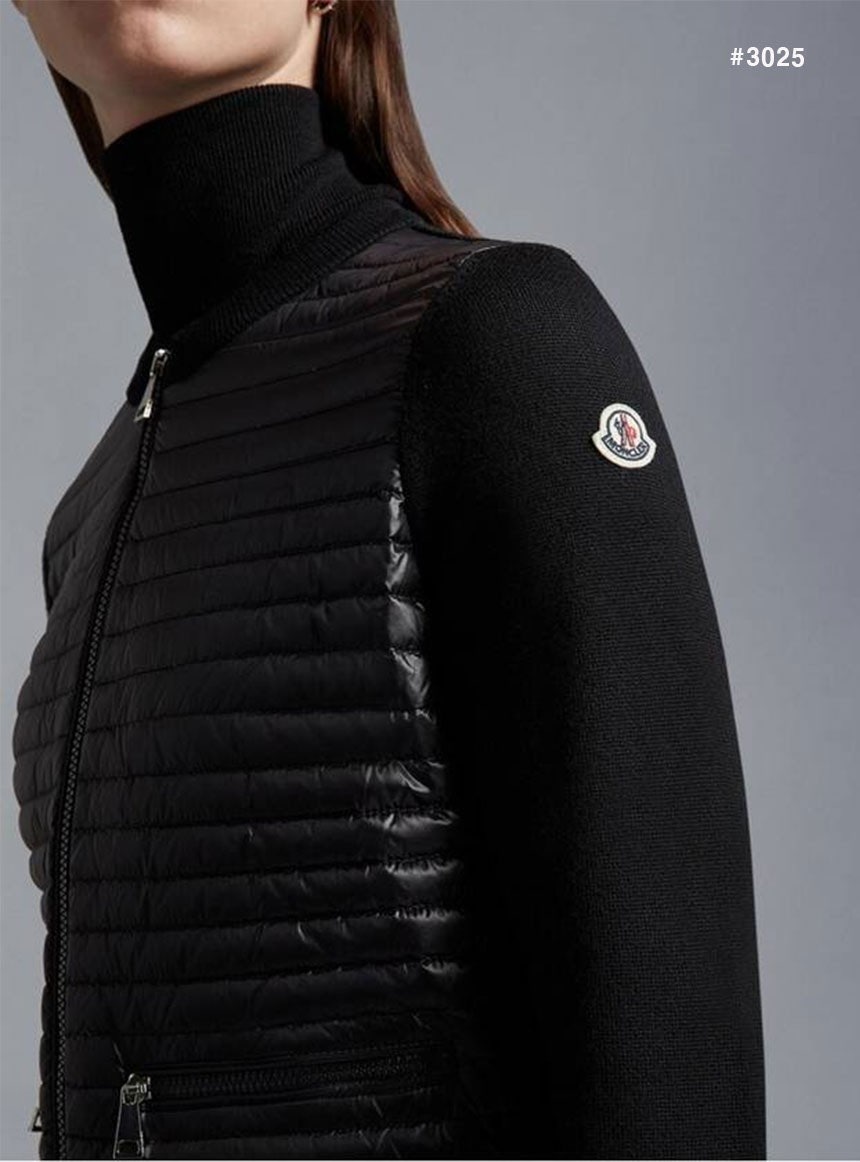 몽클레어 여성 트리콧 다운 믹스 자켓