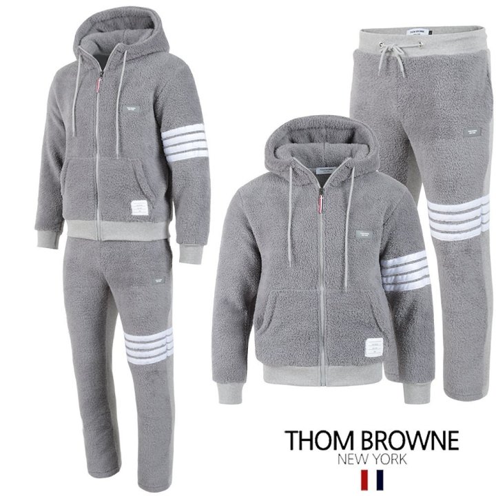 톰브라운 4바 로고양털 셋업