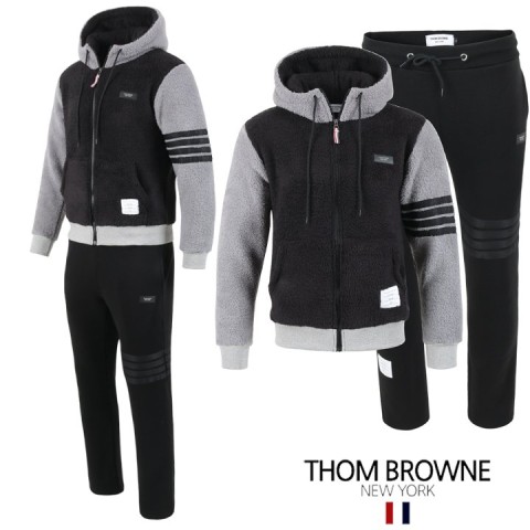 톰브라운 블랙 4바 양털 셋업