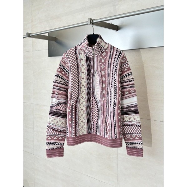 루이비통 하프 집 풀오버 스웨터 - 최상위버전-레플리카 사이트 쇼핑몰