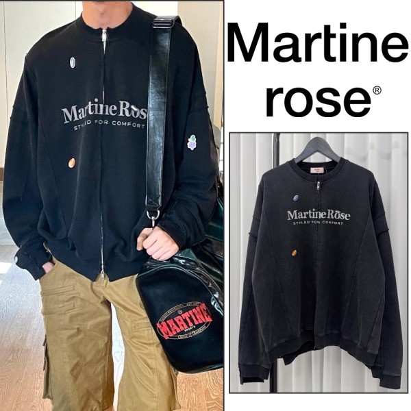 마틴로즈 로고 크루넥 집업-레플리카 사이트 쇼핑몰