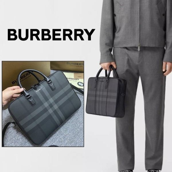 버버리 체크 블랙 서류 가방-레플리카 사이트 쇼핑몰