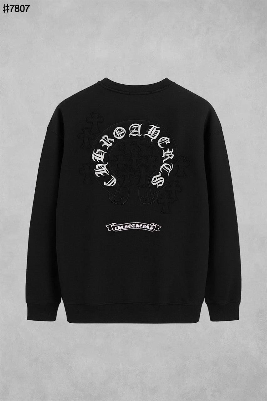 크롬하츠 빈티지 세메터리 패치 스틸 맨투맨 풀오버