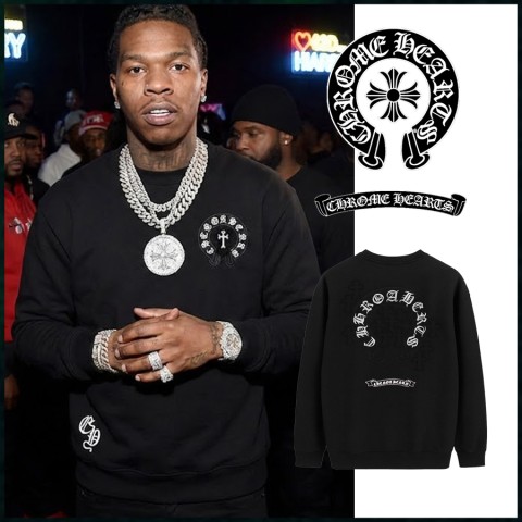 크롬하츠 빈티지 세메터리 패치 스틸 맨투맨 풀오버