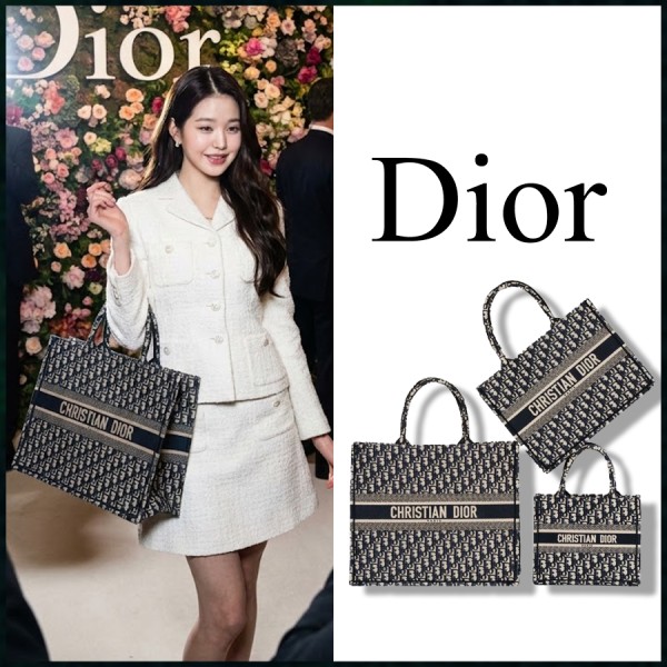 크리스찬 디올 오블리크 북토트 백 블루 풀박스 - 3 Size-레플리카 사이트 쇼핑몰