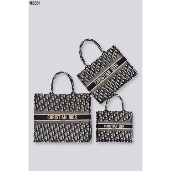 크리스찬 디올 오블리크 북토트 백 블루 풀박스 - 3 Size-레플리카 사이트 쇼핑몰