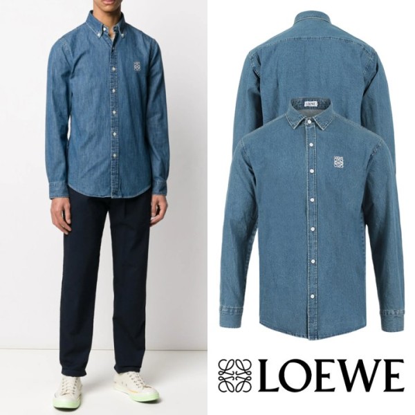 아나그램 자수 데님 셔츠-레플리카 사이트 쇼핑몰