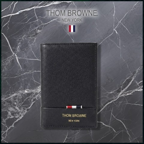 톰브라운 페블 그레인 레더 더블 카드홀더