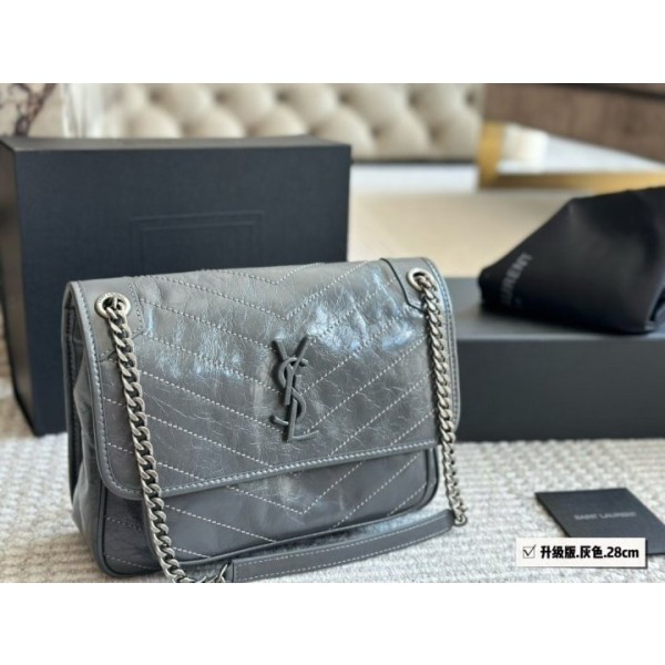 입생로랑 니키백 그레이 미듐-레플리카 사이트 쇼핑몰