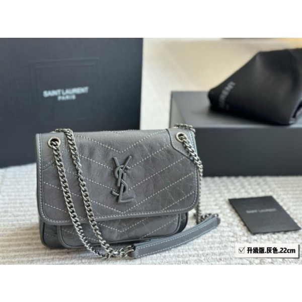 입생로랑 니키백 그레이 스몰-레플리카 사이트 쇼핑몰