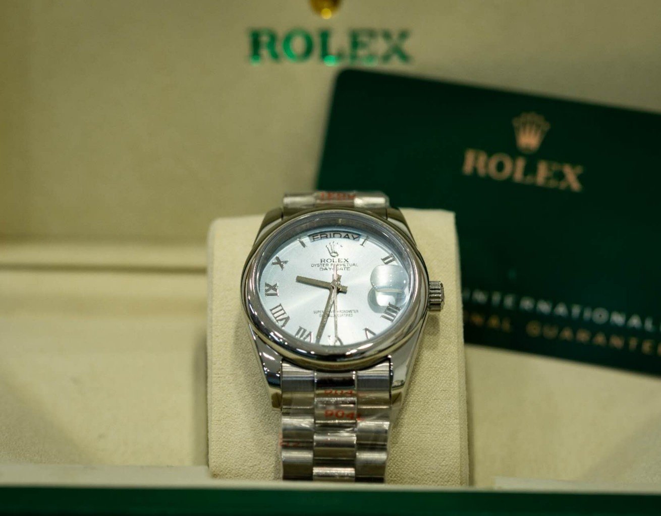 롤렉스 데이데이트 아이스 블루 36mm