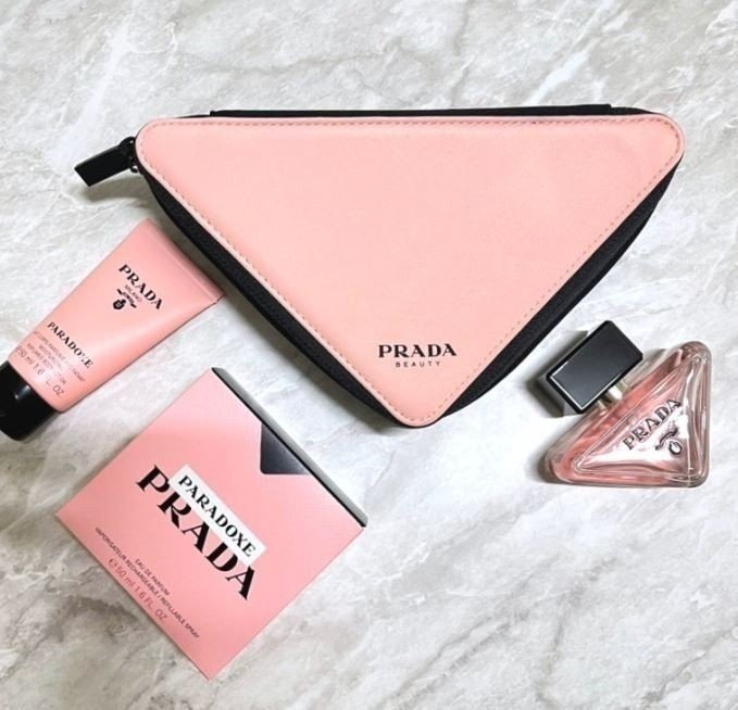 프라다 뷰티 패러독스 삼각 파우치