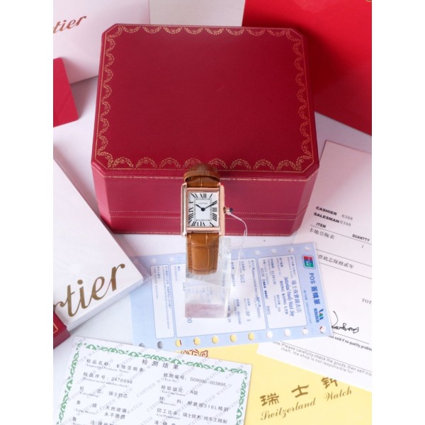 까르띠에 탱크루이 워치 브라운 스몰-레플리카 사이트 쇼핑몰