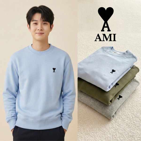 아미 뉴시즌 드 꾀흐 스웨트 셔츠 (3color)-레플리카 사이트 쇼핑몰