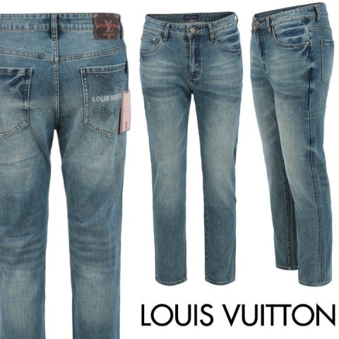 루이비통 모노 패턴 레터링 슬림 일자진