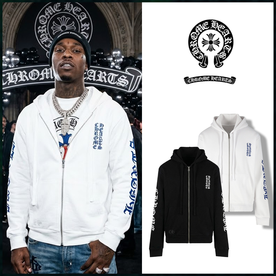 1:1제작 - 크롬하츠 버티컬로고 후드집업 2 Color