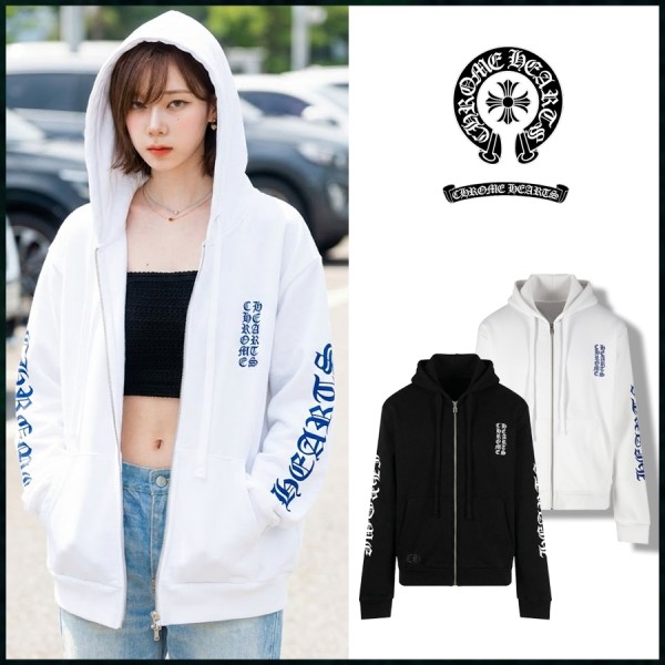 1:1제작 - 크롬하츠 버티컬로고 후드집업 2 Color-레플리카 사이트 쇼핑몰