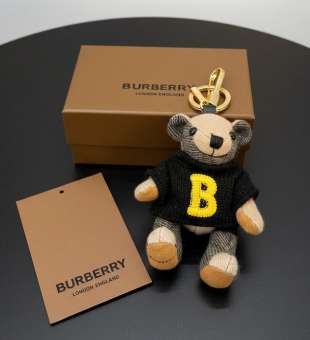 버버리 B니트 베어 백참 & 키홀더