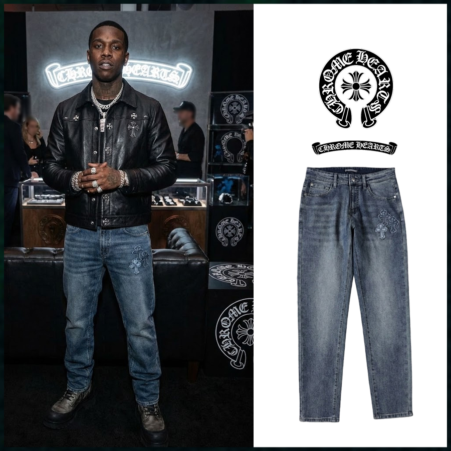 크롬하츠 커스텀 데님 팬츠