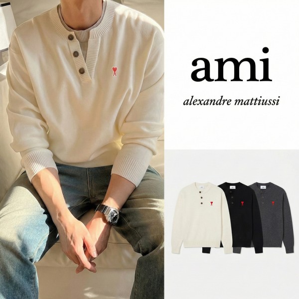 아미 스몰하트 레이어드 니트 (3color)-레플리카 사이트 쇼핑몰