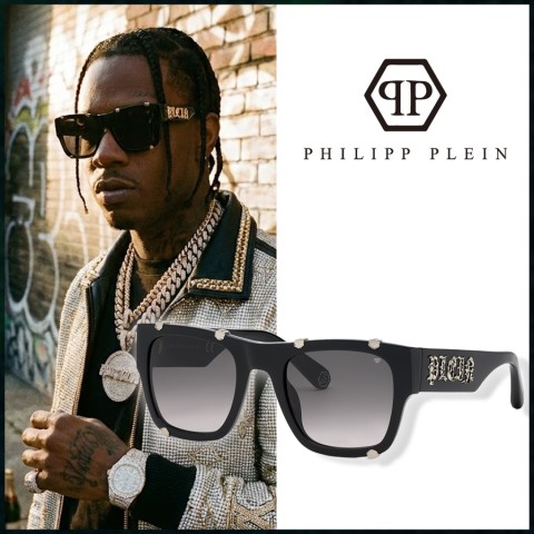 필립플레인 골드로고 선글라스 블랙