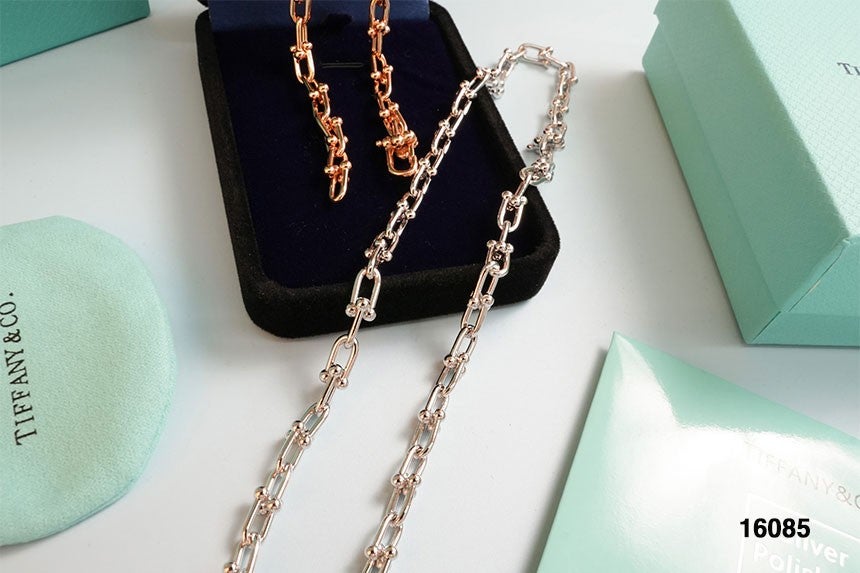 티파니앤코 하드웨어 스몰 링크 네크리스 - 2 Color