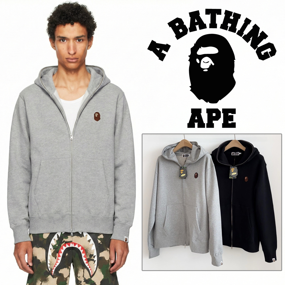 베이프 어 베이싱 에이프 원 포인트 풀 집 후드 집업 (2color)