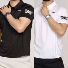 PXG 아이스 기능성 무지 반팔 카라티 2color