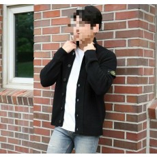 스톤아일랜드 와펜패치 버튼 집업 가디건 ( 2 COLOR )